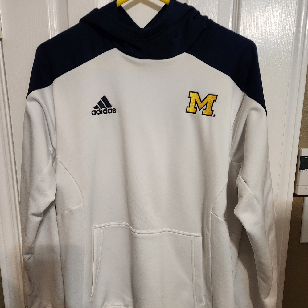 Adidas michigan hoodie,  men's medium